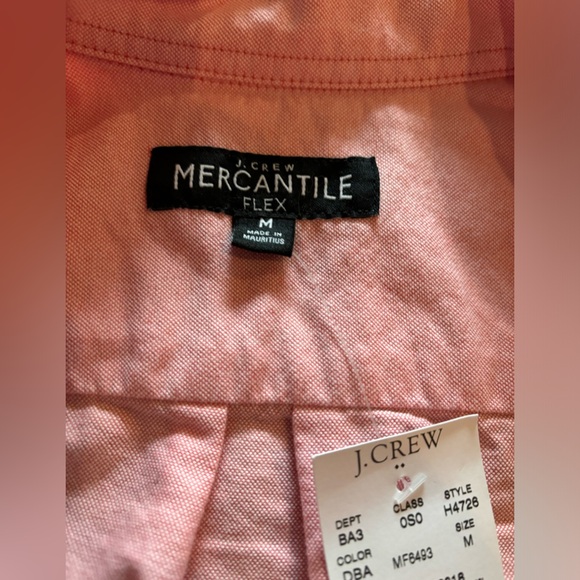 NWT J. Crew Salmon Pink Button Down - Picture 4 of 5